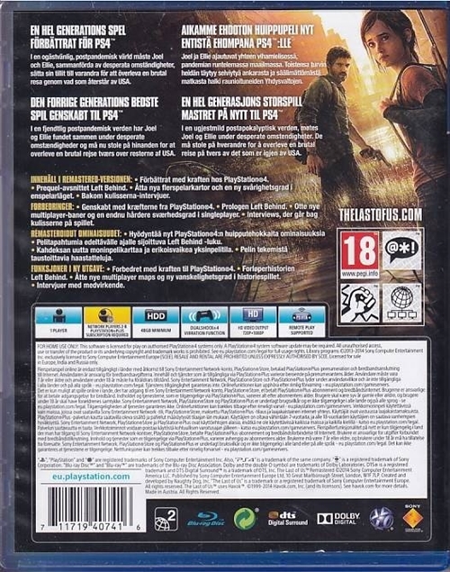 The Last of Us - Remastered - PS4 (B Grade) (Genbrug)